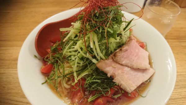 「冷やし中華（限定、大盛無料）」@麺や 七彩 八丁堀店の写真