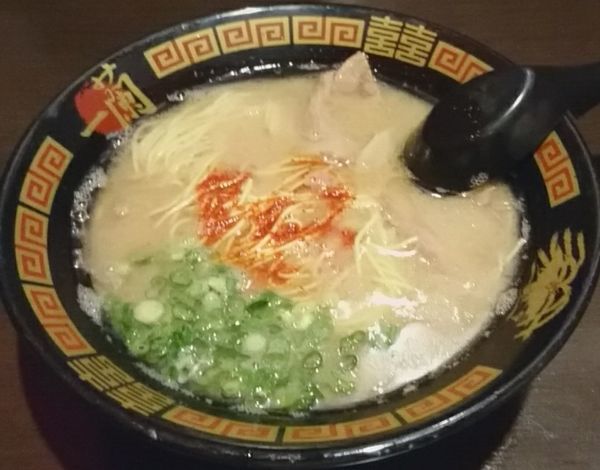 「天然とんこつらーめん」@一蘭 渋谷店の写真