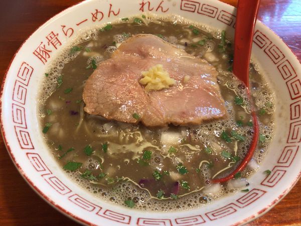 「イカニボシラーメン」@豚骨らーめん れんの写真