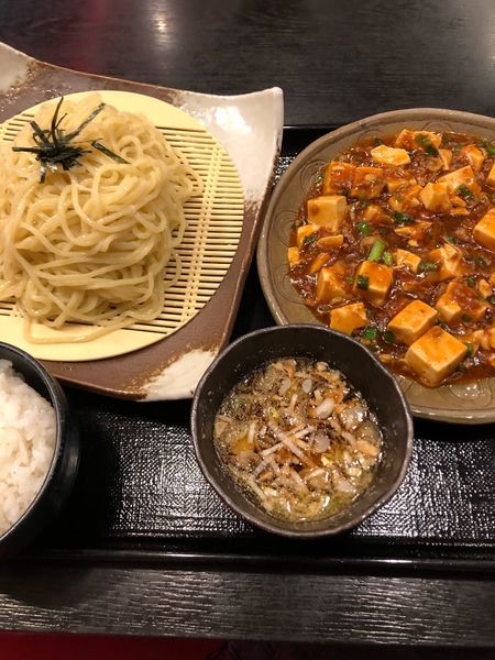 「四川マーボーセット 冷やしつけ麺」@五味八珍 御油店の写真