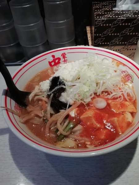 「蒙古タンメン+麺豆腐変更+チーズ+ネギ」@蒙古タンメン中本 品川店の写真