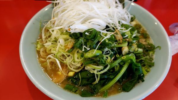 「Wネギラーメン」@横浜家系ラーメン 黄金家の写真