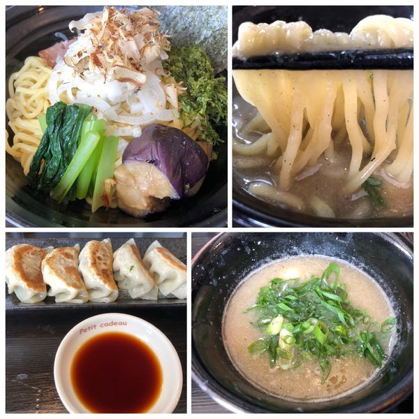 「【限定】潮生姜つけめん 850円 餃子 350円」@麺や 笑 ～Sho～の写真