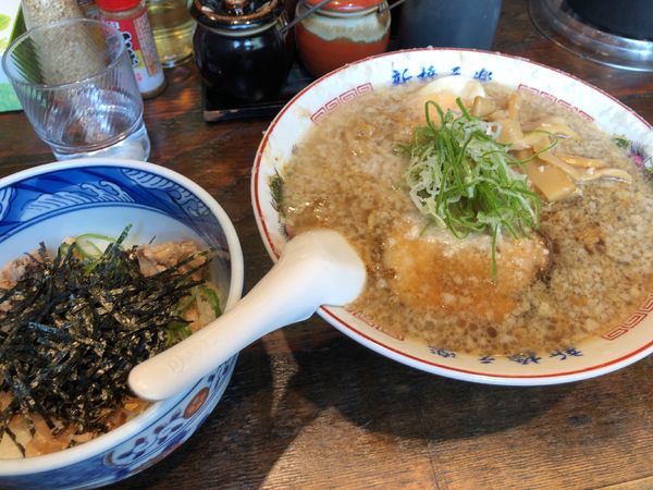 「特製元らーめん + ぶためし」@新橋元楽の写真