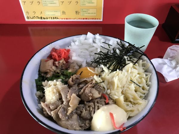 「高カロリーまぜそば」@蒙麺 火の豚の写真