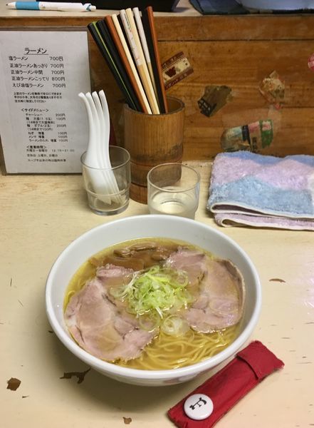 「塩ラーメン」@元祖一条流がんこ 西早稲田店の写真