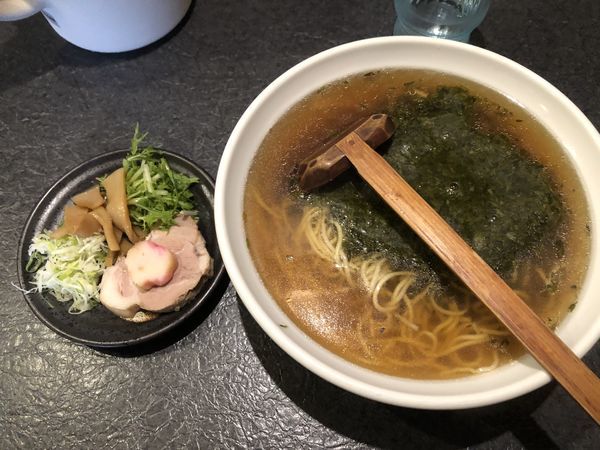 「【ぬるぬる】ぎばさラーメン 細麺」@秋田ラーメン はまの写真