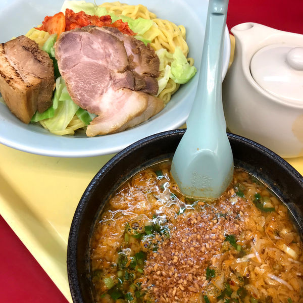 「旨辛スタミナつけめん　920円　チャーシュー」@ラーメン山岡家 大泉店の写真