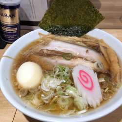 背脂醤油ラーメン（中盛）750円＋味玉