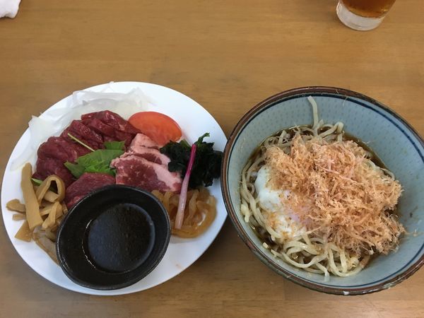 「【水無月限定】馬刺し和風冷中S ￥3000」@MENYA 食い味の道有楽の写真