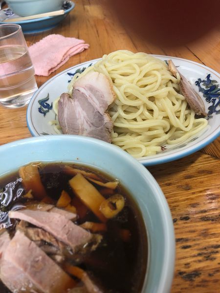 「つけそば3枚大盛り おろし」@丸長 坂戸店の写真