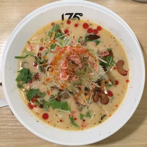 「冷し汁あり担担麺」@175°DENO担担麺 GINZaの写真