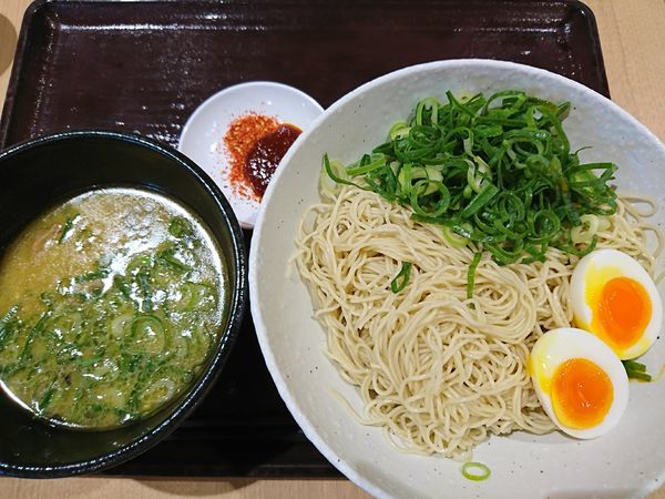「細つけ麺+玉子、ネギ(1069円)」@IPPUDO RAMEN EXPRESS さいたま新都心コクーン店の写真