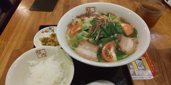 「青唐うま塩ラーメン」@喜多方ラーメン坂内 新宿パークタワー店の写真