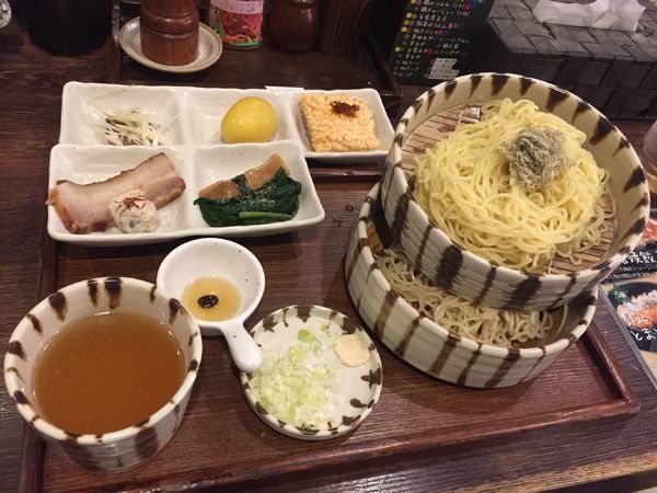 「特選塩つけそば」@焙煎汐蕎麦処 金字塔の写真