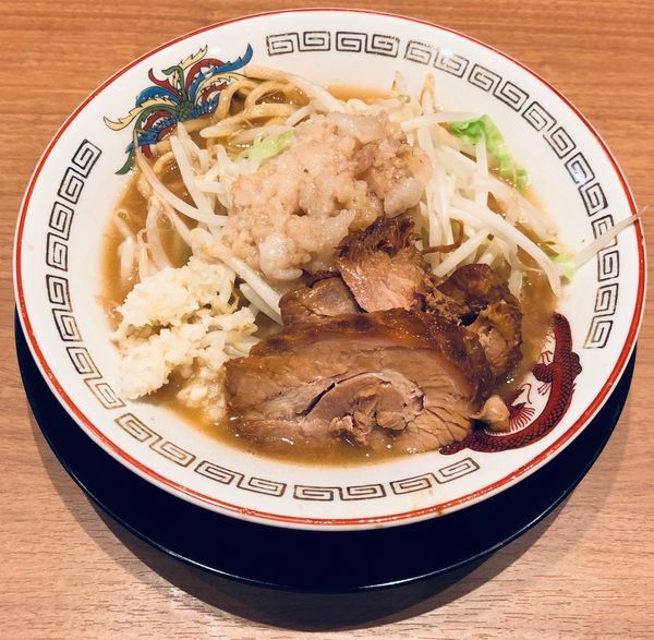 「ミニ（固め・アブラマシマシ他￥730）」@豚山 上野店の写真