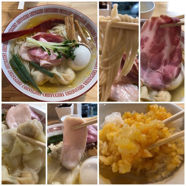 「特級そば 950円 + うに醤油漬け卵黄ごはん」@自家製麺 くろ松の写真