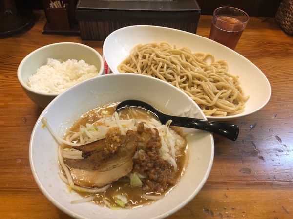 「G郎つけ麺 880円 小ライス110円」@三代目麺処 「まるは」極 船橋店の写真