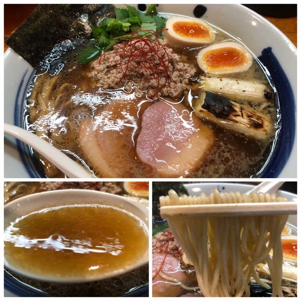 「【五周年限定】鴨ねぎラーメン800円＋その他」@麺屋 鶏口の写真