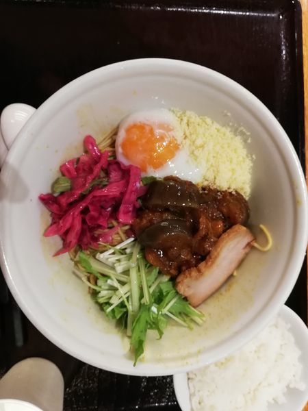 「夏野菜カレーまぜそば　限定」@RAMEN EXPRESS 博多 一風堂 東京ソラマチ店の写真