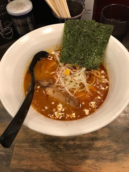 「辛味ラーメン中盛り」@麺屋 奨 TASUKU 中央林間店の写真