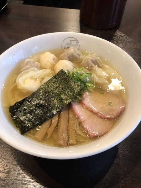 「特製ワンタン麺(白)」@八雲の写真