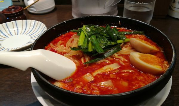 「旨辛麺３辛」@来来亭 小平仲町店の写真