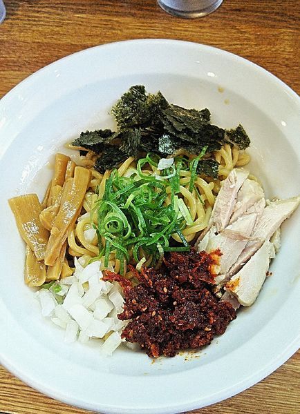 「海老辛油そば 800円」@ラーメン 月麺の写真