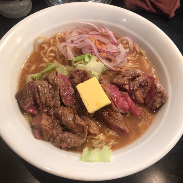 祝周年 ステーキラーメン1000円 麺家 うえだのレビュー ラーメンデータベース