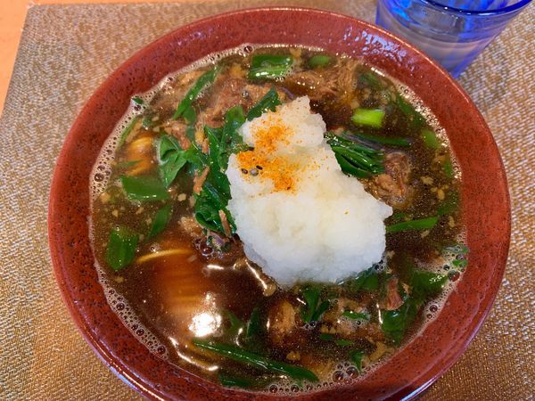 「九条ネギの肉そば」@柴崎亭の写真