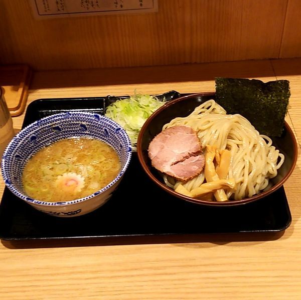 「つけめん(並盛)＋ねぎ」@舎鈴 大島駅前店の写真