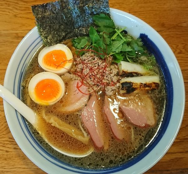「【五周年限定】鴨ねぎラーメン￥800＋鴨チャー増し￥150」@麺屋 鶏口の写真