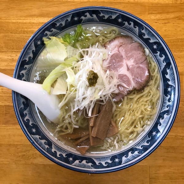 「柚子昆布ラーメン 大盛 1000円」@くらまの写真