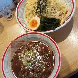 魚豚つけ麵(大盛・薬味多め)８４０円