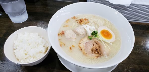 「鯛ラーメン　半ライス」@ラーメン晃煇の写真