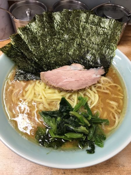 「のり増しラーメン(中)   ¥850」@横浜ラーメン 武蔵家 志木店の写真
