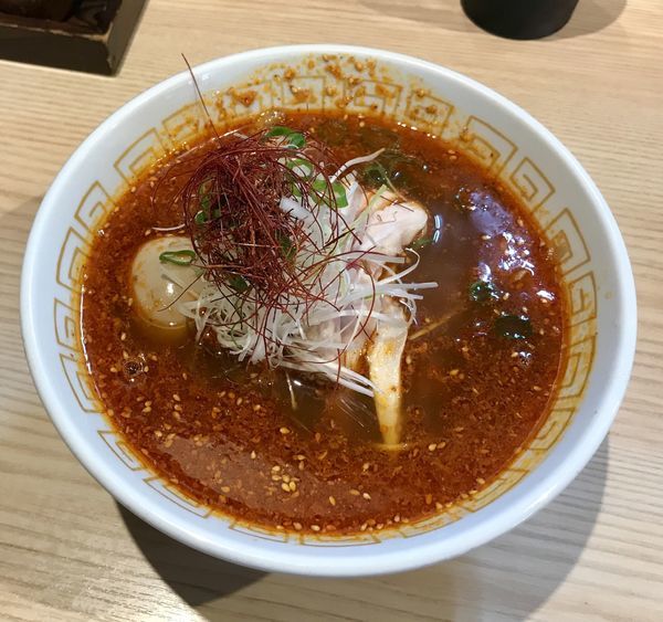 「酸辣湯麺 白湯つけ麺 ネギ塩焼豚丼」@中村麺三郎商店の写真