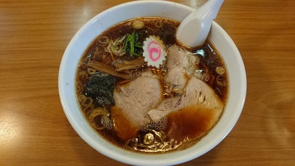 「正油ラーメン 600円」@らーめん ヒグマ 小千谷本店の写真