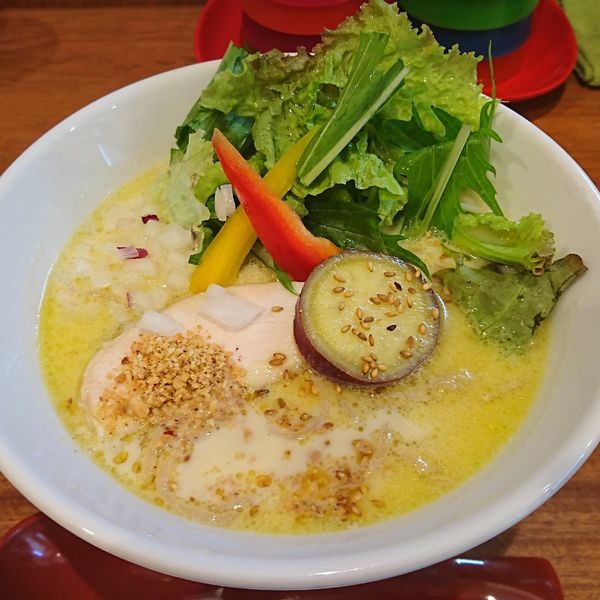 「白らーめん(豆乳)」@ひよこプリンの写真