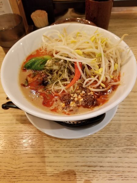 「担々麺　もやしトッピング」@四川担々麺 どういうわけで、の写真