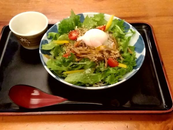 「2019年6月のおすすめ「サラダそば(並盛)900円」」@そば処 きのえねの写真