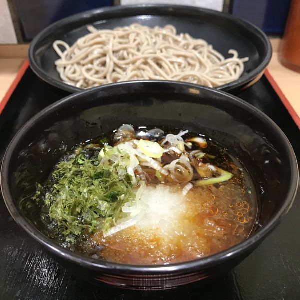 「【季節限定】海苔つけ蕎麦（￥450）」@大江戸そば 池袋店の写真