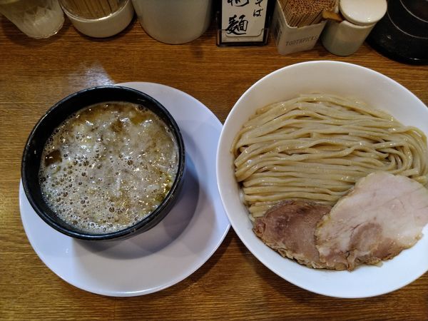 「鶏白湯塩つけ麺」@中華そば 桐麺 総本店の写真