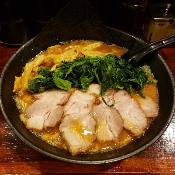 「大和田チャーシューメン＋青菜＋麺大盛り」@麺屋 大和田の写真