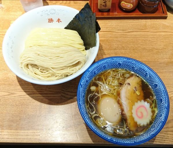 「味玉清湯つけそば」@つけそば 神田勝本の写真