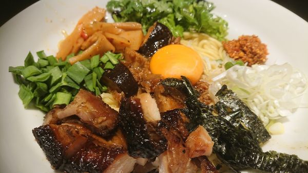 「本場台湾まぜそば（限定、１０００円）」@麺屋武蔵 武骨相傳の写真