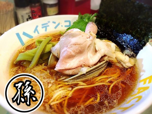 「魚貝煮干し中華そば￥780」@ハイデン.コッコFACTORYサマンサ・タマサの写真