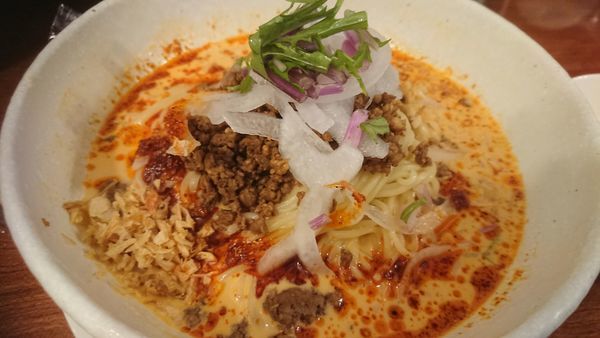 「冷やし担々麺（1日20食限定、１１８０円）」@SHIBIRE NOODLES 蝋燭屋の写真