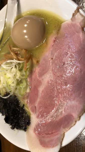 「牡蠣塩らぁ麺 北海道はるちから麺140g 650円」@Soupmenの写真