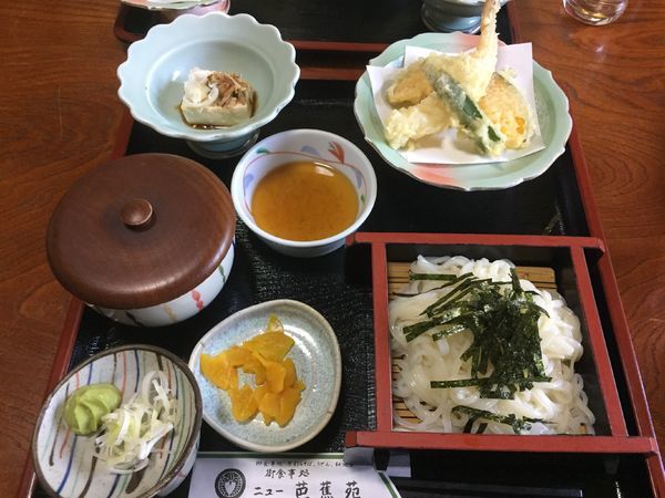 「日替わり定食(小冷うどん)」@ニュー芭蕉庵の写真